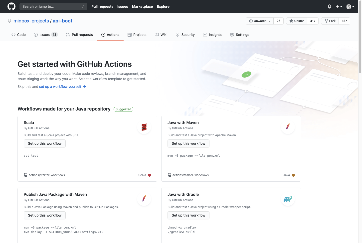 github actions使用入门