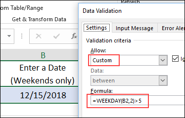 Data Validation Custom Rule
