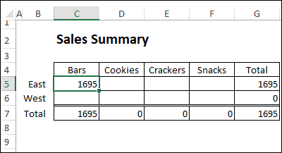 SUMIFS formula with table references