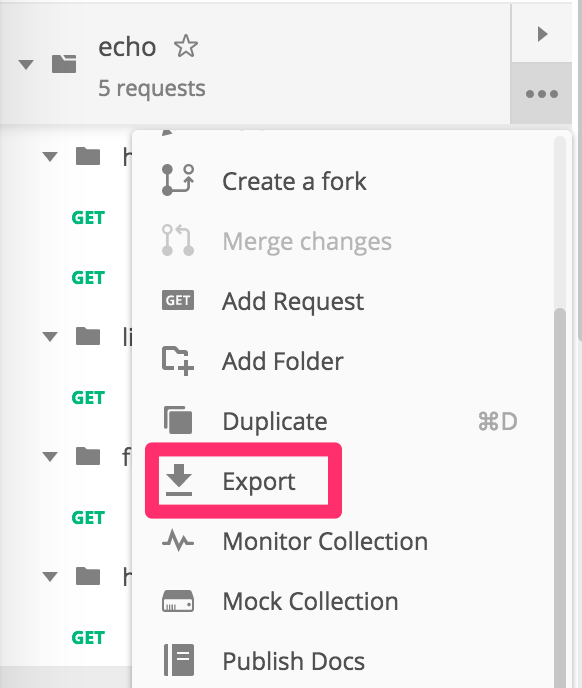 export-postman