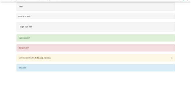 Bootstrap3 well and alert classes Desktop view
