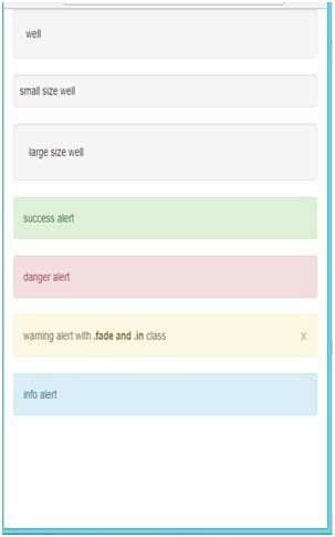 Bootstrap3 well and alert classes Mobile view