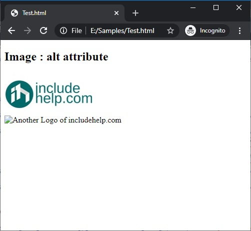 HTML Image Tag | Example 2