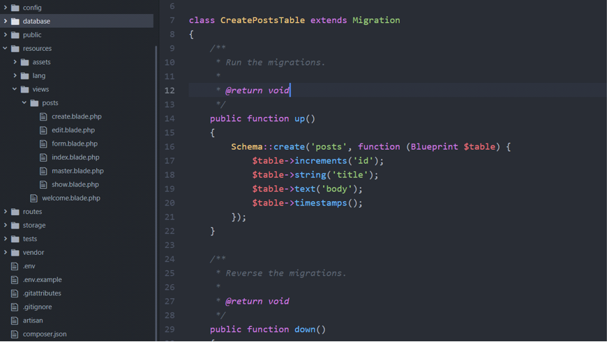 Migration in Laravel | Step 1