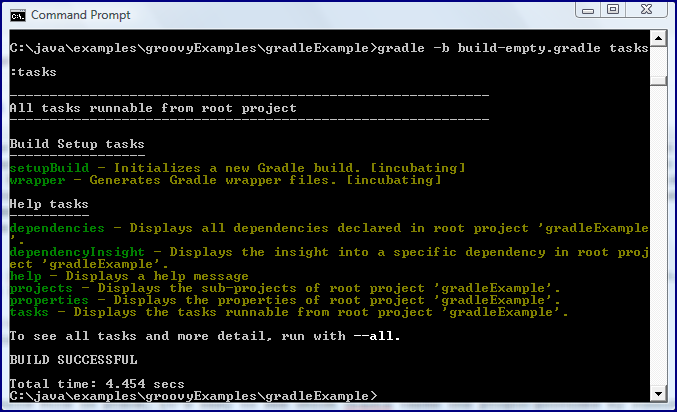 emptyGradleBuildTasksOutput