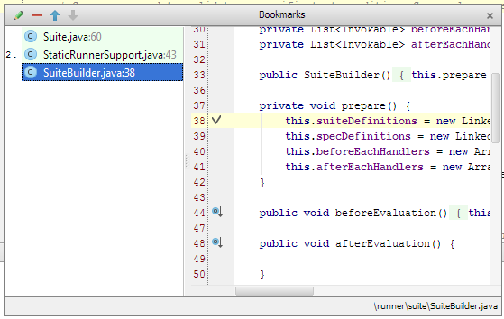 Intellij书签5