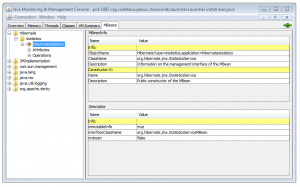 JConsole中的Hibernate MBean