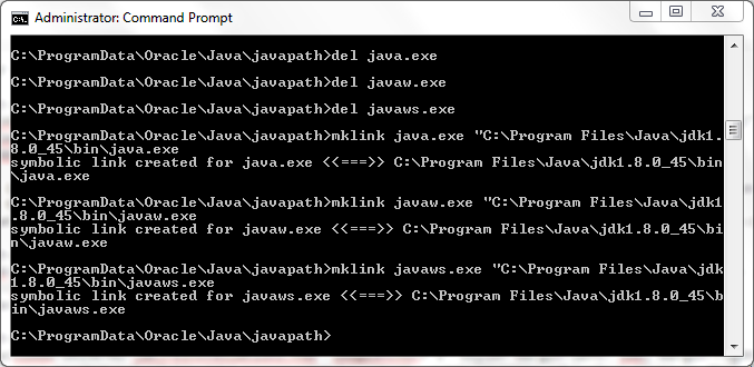 Windows上的Oracle Java