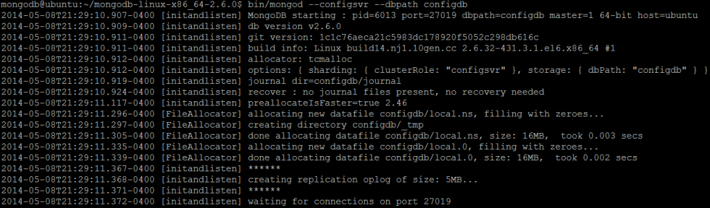 图片1.配置服务器已成功启动。