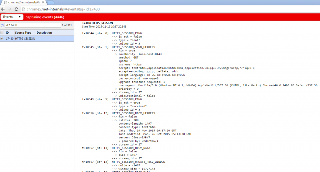 使用JBoss EAP 7的HTTP / 2