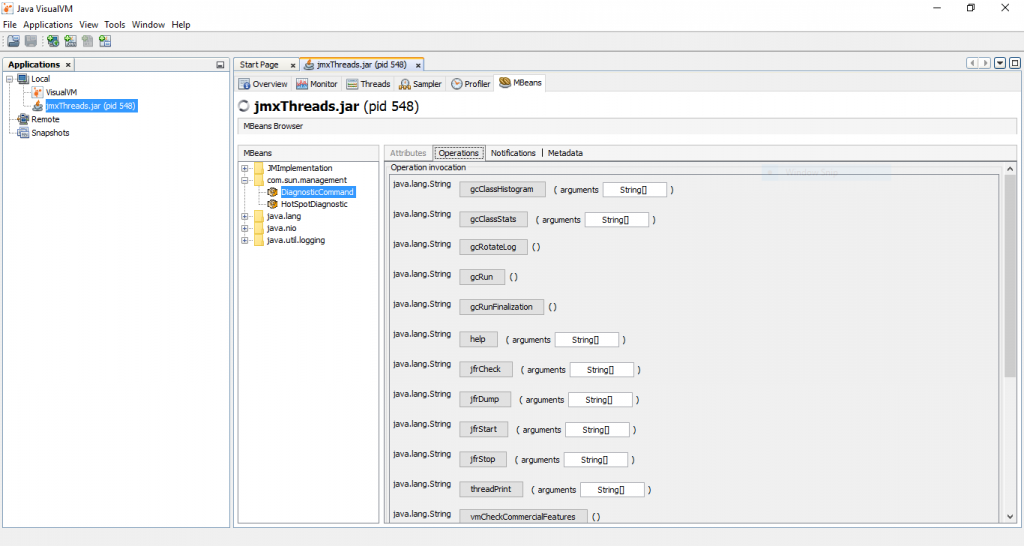 visualVM-MBeans-OperationsAll可用