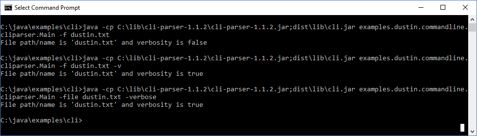 Java命令行界面（第27部分）：cli-parser