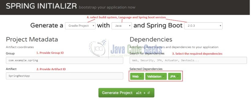 Spring Data JPA-Spring初始化器