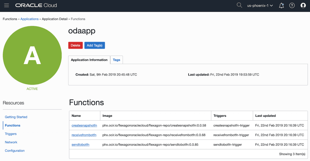 带有Oracle Digital Assistant和Fn Project的会话式UI。 第三部分，迁移到云