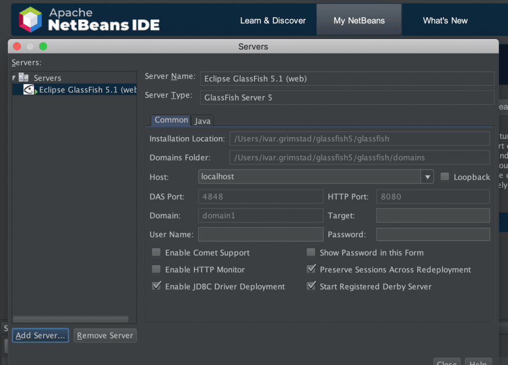 glassfish for eclipse