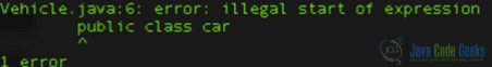 Java中表达式的非法开始-用修饰符声明一个类