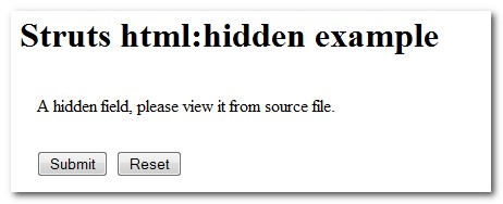 Struts-hidden-value-example1