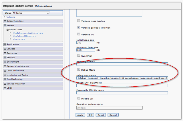 debug-eclipse-websphere