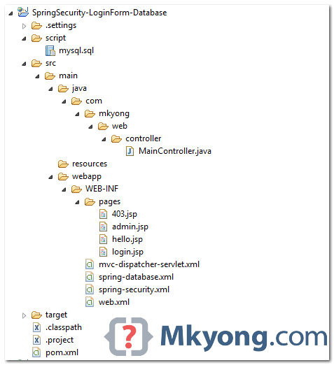 spring-security-database-xml-目录