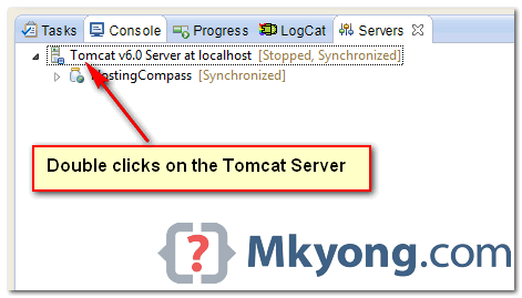 Tomcat的Eclipse堆大小1