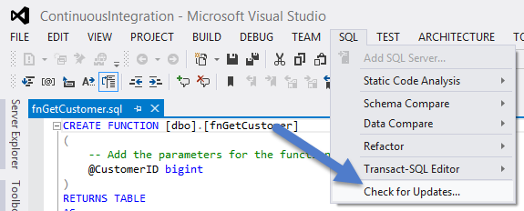 SQL unit testing - SQL unit testing - Getting the latest version of SSDT