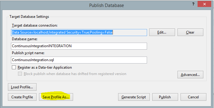 Create a deployment profile