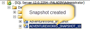 Database Snapshot created