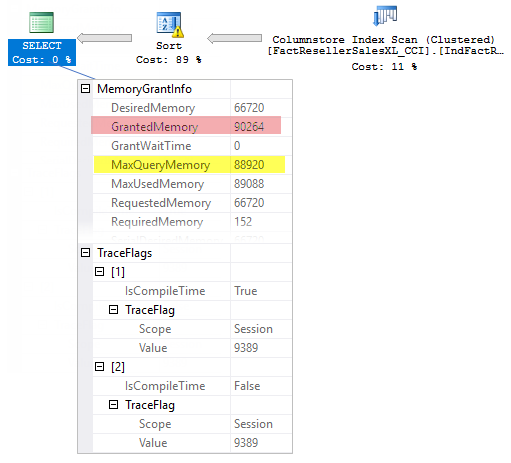 Max Query Memory property