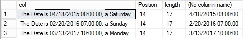 Substring function