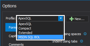 SQL layout style - MSDN SQL BOL – emulates the style that is used in the MSDN resource site