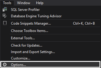 SSMS SQL layout text editor options - wrapping