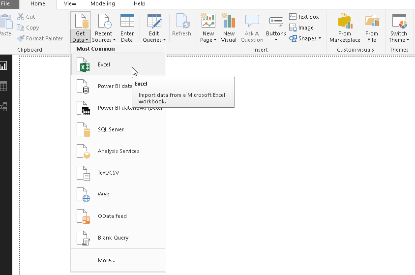 Import Data from Excel in Power BI Desktop