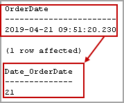 使用SQL DATEPART获取日期值