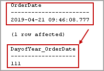 使用SQL DATEPART获取年度值