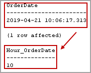 使用SQL DATEPART获取小时值