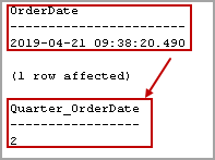 使用SQL DATEPART获取季度值