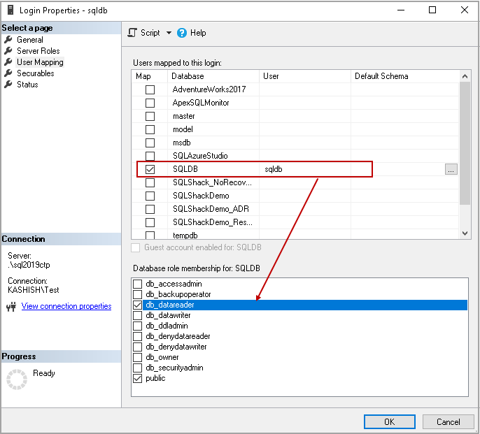 SQL login