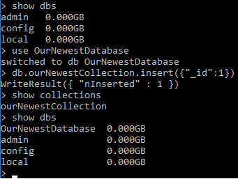 In some contexts, we may create collections and databases without explicit creations in NoSQL databases like Azure Cosmos DB or MongoDB