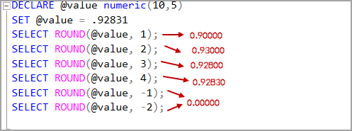 Numeric data type value with positive and negative Length
