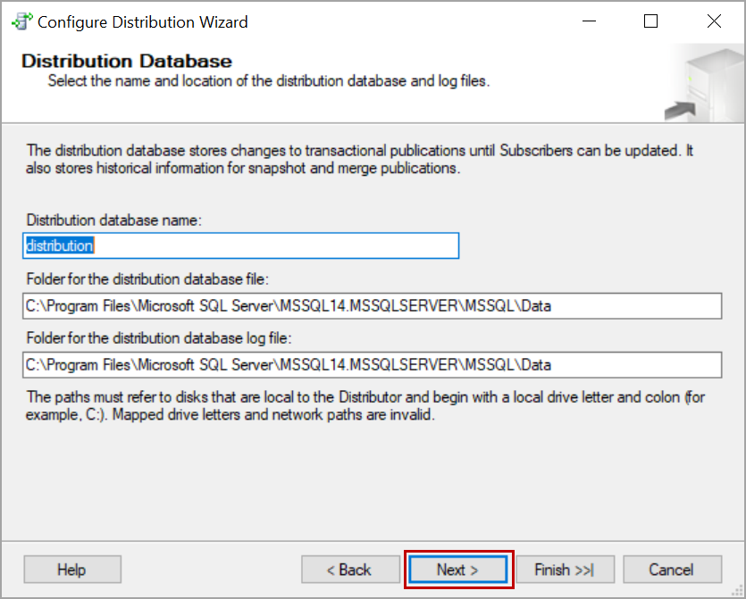 distribution database