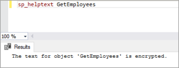 encrypted SQL Server stored procedures