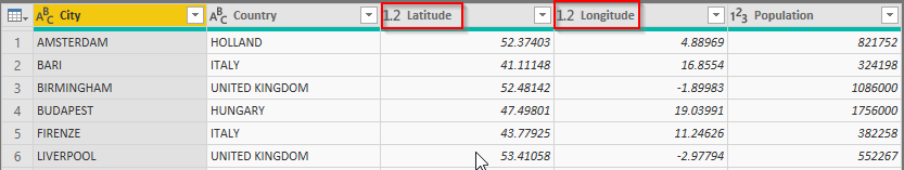 Formatting data in Power BI Query Editor