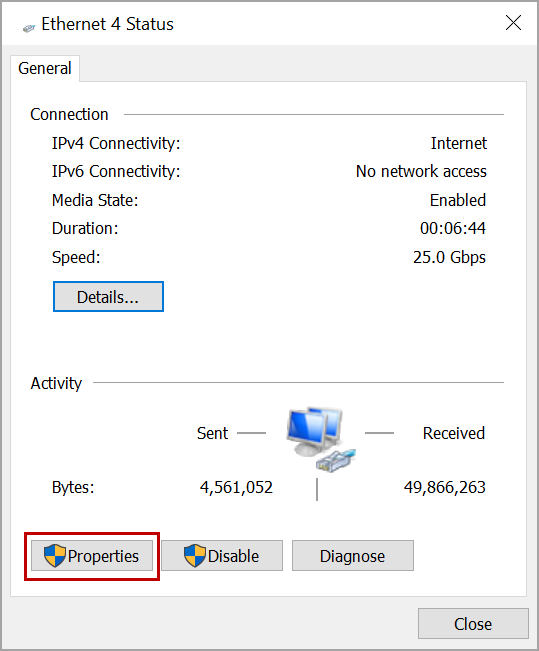 IPV4 properties