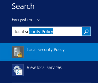 Local security policy