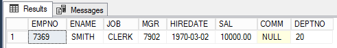 Seeing initial data in our temporal table