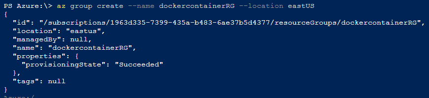 Azure PowerShell module - Az group create command reference