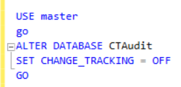 Disable CT at the database level