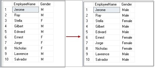 SQL Case Statement example