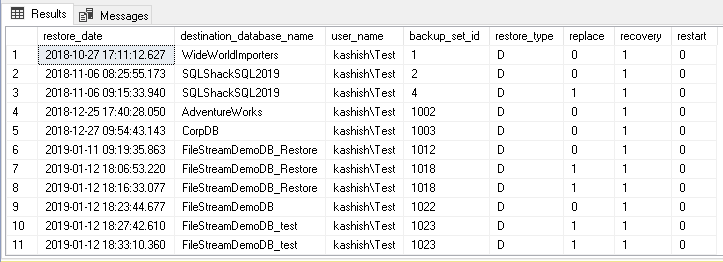 mysqldump備份數據庫，sql還原數據庫備份數據庫_如何獲取SQL數據庫還原歷史記錄