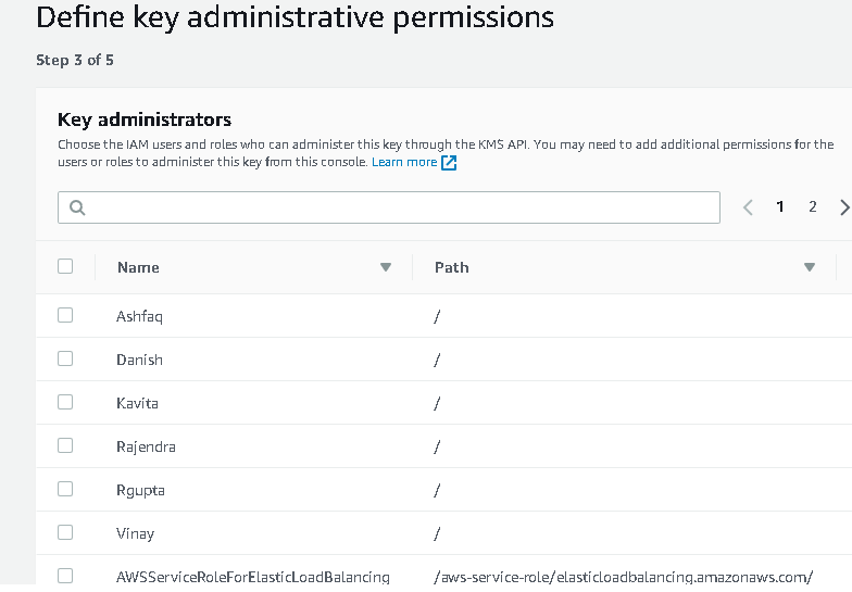 Define key administrative permissions